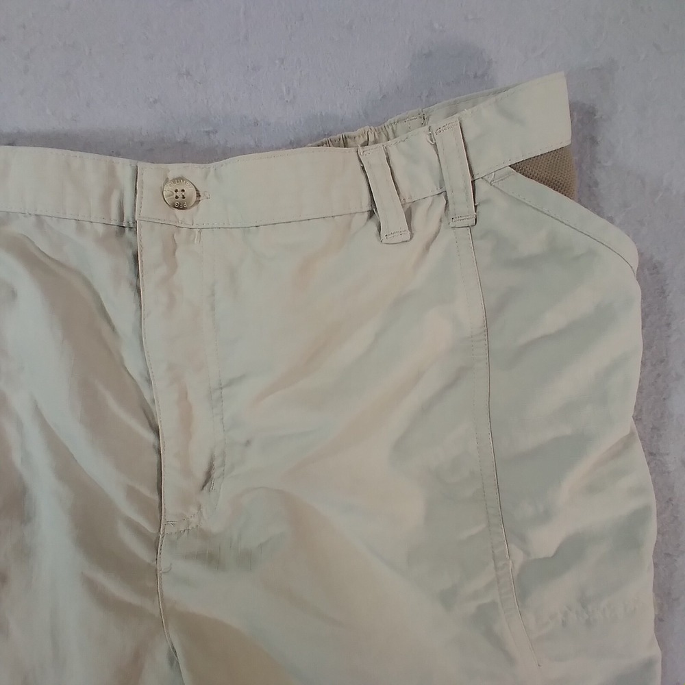 Columbia PFG cargo hiking shorts men's XL extra large tan comfort waist outdoor - Picture 3 of 16